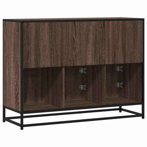 Komoda smeđi hrast 100x35x76 cm konstruirano drvo - Smeđi hrast 1 Cijena