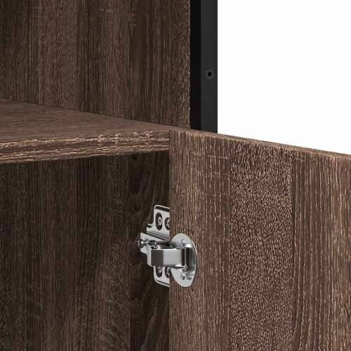Komoda smeđi hrast 100x35x76 cm konstruirano drvo - Smeđi hrast 1 Cijena