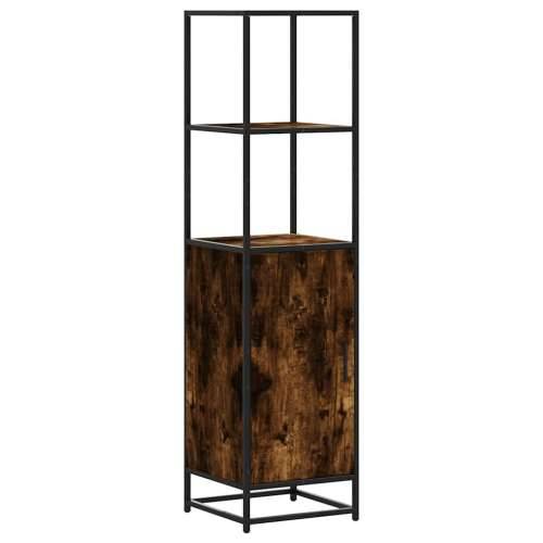 Visoka ploča dimljeni hrast 35,5x35x139cm izrađeno drvo i metal - Dimljeni hrast 1 Cijena