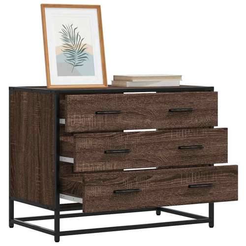 Ormar s ladicama smeđi hrast 70x41x56 cm izrađeno drvo - Smeđi hrast 1 Cijena