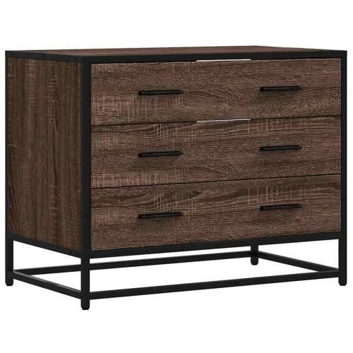 Ormar s ladicama smeđi hrast 70x41x56 cm izrađeno drvo - Smeđi hrast 1 Cijena