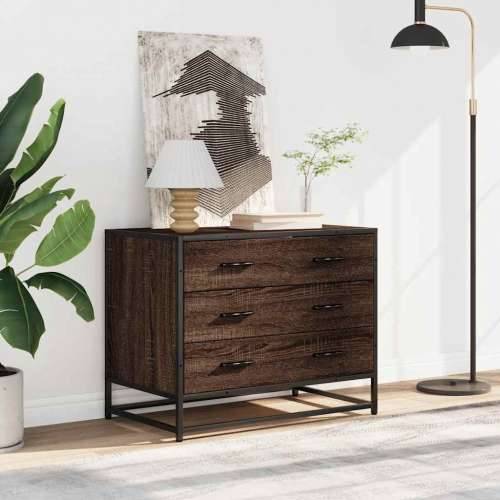 Ormar s ladicama smeđi hrast 70x41x56 cm izrađeno drvo - Smeđi hrast 1 Cijena