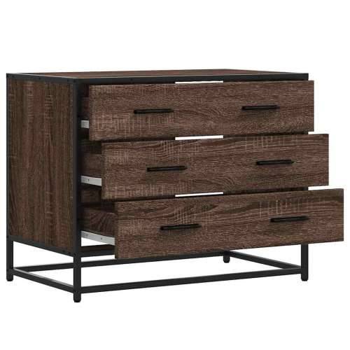 Ormar s ladicama smeđi hrast 70x41x56 cm izrađeno drvo - Smeđi hrast 1 Cijena