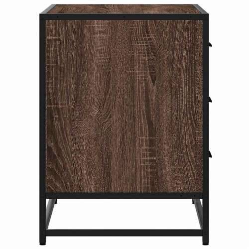 Ormar s ladicama smeđi hrast 70x41x56 cm izrađeno drvo - Smeđi hrast 1 Cijena