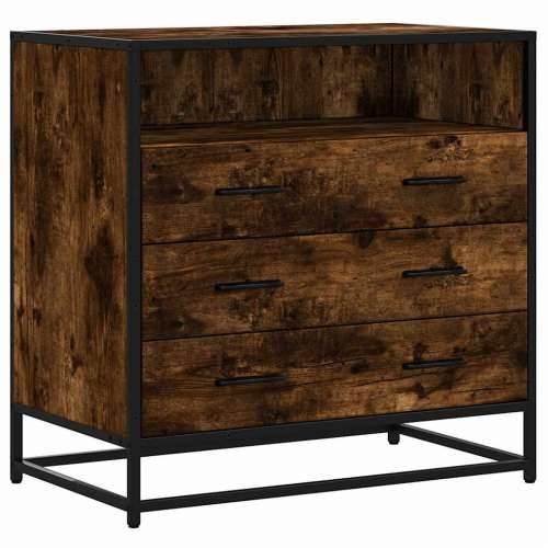 Ormar s ladicama dimljeni hrast 70x41x70 cm konstruirano drvo - Dimljeni hrast 1 Cijena