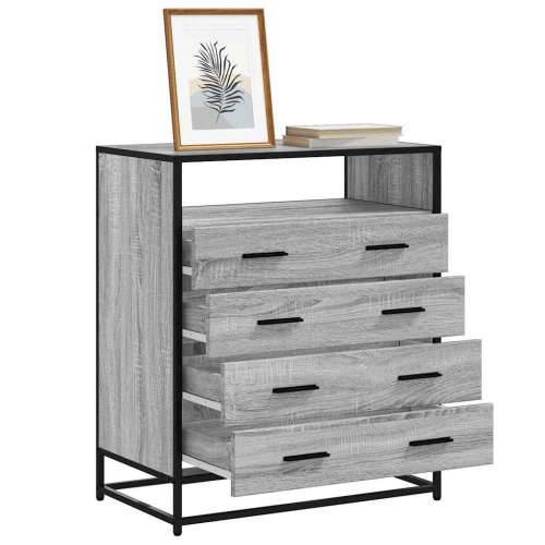 Ormarić s ladicama Sivi Sonoma 70x41x83,5 cm Konstruirano drvo - Sivi hrast sonoma 1 Cijena