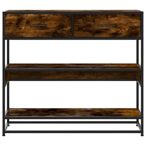 Konzolni stol boja hrasta 90x35x80 cm konstruirano drvo - Dimljeni hrast 1 Cijena