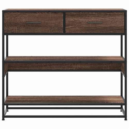 Konzolni stol boja hrasta 90x35x80 cm konstruirano drvo - Smeđi hrast 1 Cijena