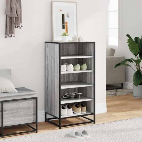 Stalak za cipele boja hrasta 48x38x97,5 cm konstruirano drvo - Sivi hrast sonoma 1 Cijena