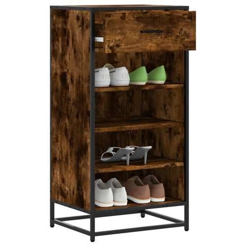 Stalak za cipele boja hrasta 48x38x97,5 cm konstruirano drvo - Dimljeni hrast 1 4 Cijena