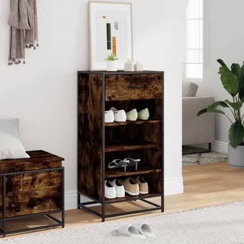 Stalak za cipele boja hrasta 48x38x97,5 cm konstruirano drvo - Dimljeni hrast 1 4 Cijena