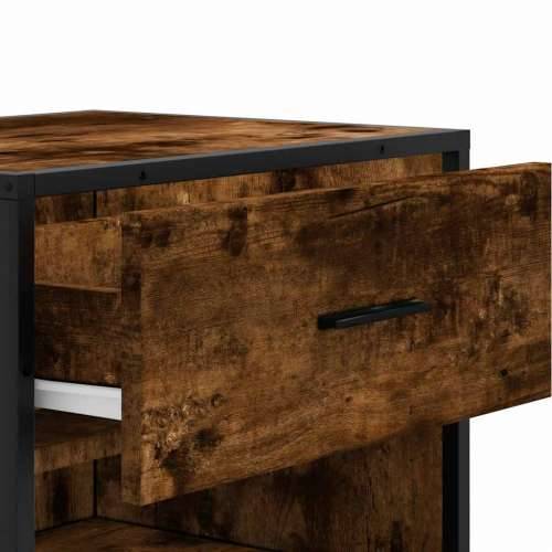 Stalak za cipele boja hrasta 48x38x97,5 cm konstruirano drvo - Dimljeni hrast 1 4 Cijena