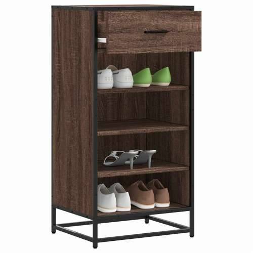 Stalak za cipele boja hrasta 48x38x97,5 cm konstruirano drvo - Smeđi hrast 1 4 Cijena