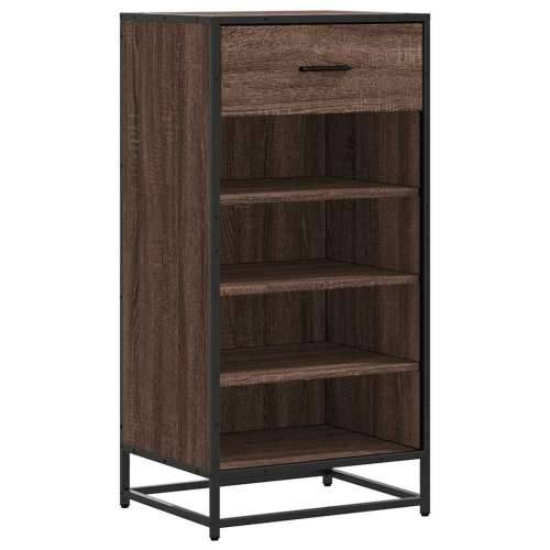 Stalak za cipele boja hrasta 48x38x97,5 cm konstruirano drvo - Smeđi hrast 1 4 Cijena