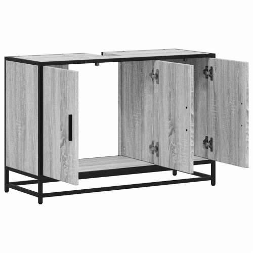 Kupaonski ormarić za Lavabo - Umivaonik boja hrasta 90x33x60 cm drveni - Sivi hrast sonoma 1 Cijena