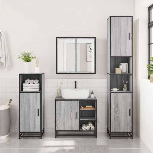 Kupaonski ormarić za Lavabo - Umivaonik sivi Sonoma 65x33x60 cm - Sivi hrast sonoma 1 Cijena