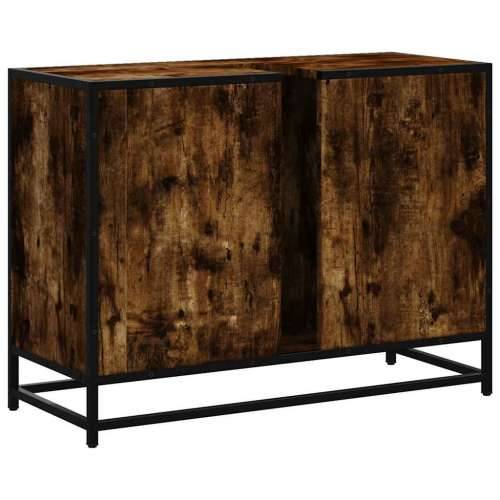 Kupaonski ormarić za Lavabo - Umivaonik boja hrasta 80x33x60 cm drveni - Dimljeni hrast 1 Cijena