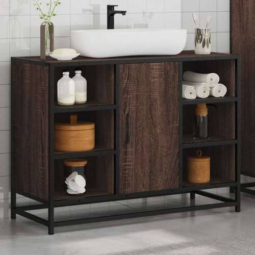 Kupaonski ormarić za Lavabo - Umivaonik boja hrasta 80x33x60 cm drveni - Smeđi hrast 1 Cijena