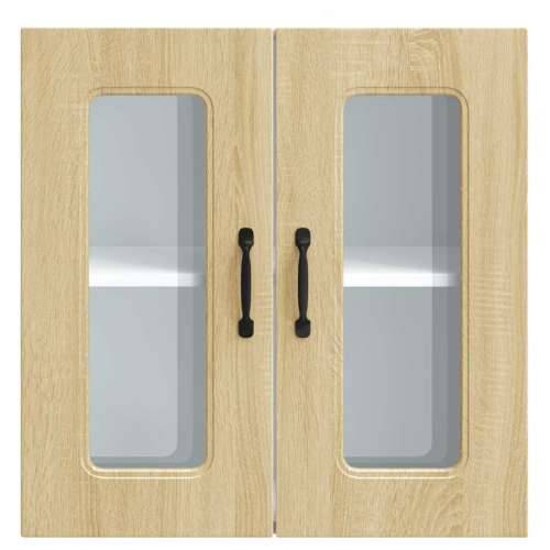 Kuhinjski zidni ormarić sa staklenim vratima Kalmar drveni - sonoma hrast 60 x 31 x 60 cm 1 1x wall glass cabinet (2 doors) Cijena