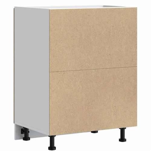 Donji ormarić za Lavabo - Umivaonik Lucca boja drva konstruirano drvo - Staro drvo 60 x 46 x 81.5 cm 1 1x bottom cabinet (2 door Cijena