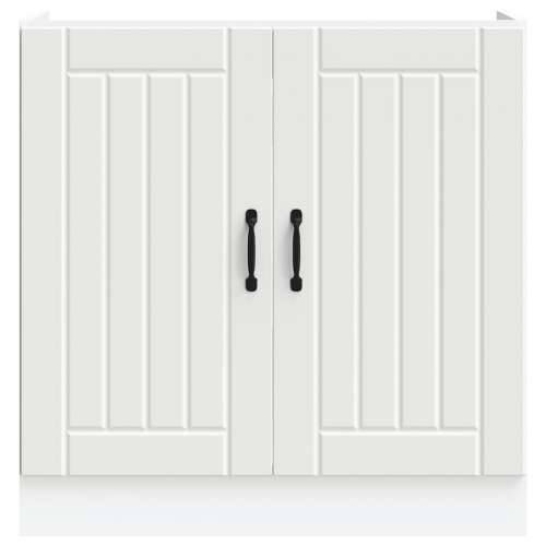 Donji ormarić za Lavabo - Umivaonik Lucca bijeli konstruirano drvo - Bijela 1 1 x donji ormarić (2 vrata) 80 cm Cijena