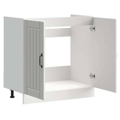 Donji ormarić za Lavabo - Umivaonik Lucca bijeli konstruirano drvo - Bijela 1 1 x donji ormarić (2 vrata) 80 cm Cijena