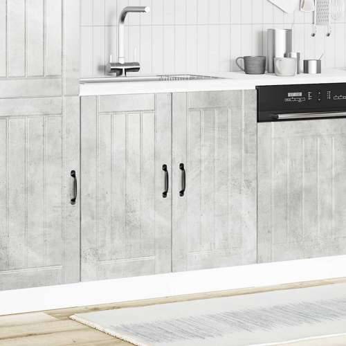 Donji ormarić za Lavabo - Umivaonik Lucca boja betona konstruirano drvo - Beton siva 80 x 46 x 81.5 cm 1 1x bottom cabinet (2 do Cijena