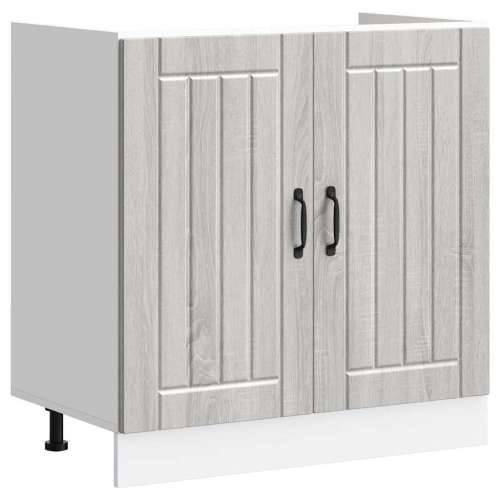 Donji ormarić za Lavabo - Umivaonik Lucca boja hrasta konstruirano drvo - Sivi hrast sonoma 1 1 x donji ormarić (2 vrata) 80 cm Cijena