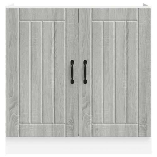 Donji ormarić za Lavabo - Umivaonik Lucca boja hrasta konstruirano drvo - Sivi hrast sonoma 1 1 x donji ormarić (2 vrata) 80 cm Cijena