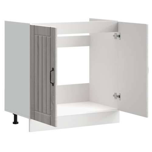 Donji ormarić za Lavabo - Umivaonik Lucca boja hrasta konstruirano drvo - Sivi hrast sonoma 1 1 x donji ormarić (2 vrata) 80 cm Cijena