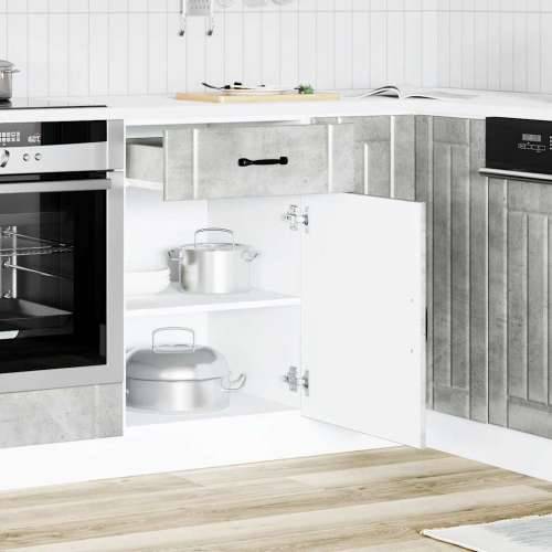 Donji kuhinjski ormarić Lucca boja betona konstruirano drvo - Beton siva 50 x 46 x 81.5 cm 1 1x bottom cabinet (1 door 1 drawer) Cijena