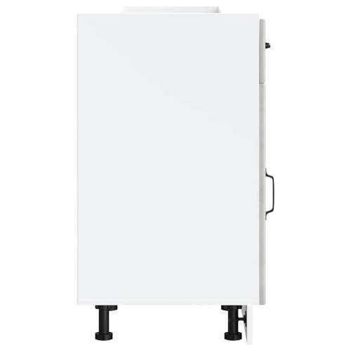 Donji kuhinjski ormarić Lucca boja betona konstruirano drvo - Beton siva 50 x 46 x 81.5 cm 1 1x bottom cabinet (1 door 1 drawer) Cijena