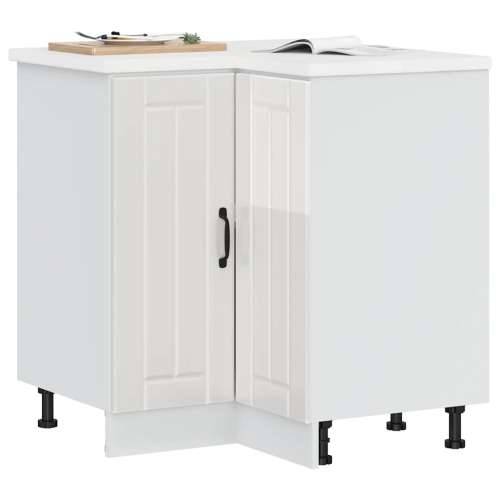 Kuhinjski kutni donji ormarić Lucca sjaj bijeli drveni - Beton siva 75.5 x 75.5 x 81.5 cm 1 1x corner bottom cabinet (2 doors) Cijena