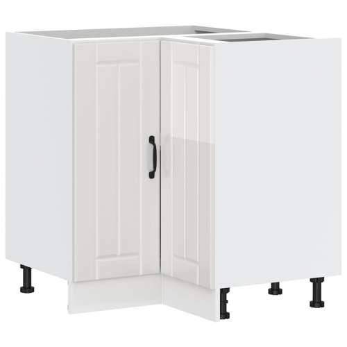 Kuhinjski kutni donji ormarić Lucca sjaj bijeli drveni - Beton siva 75.5 x 75.5 x 81.5 cm 1 1x corner bottom cabinet (2 doors) Cijena