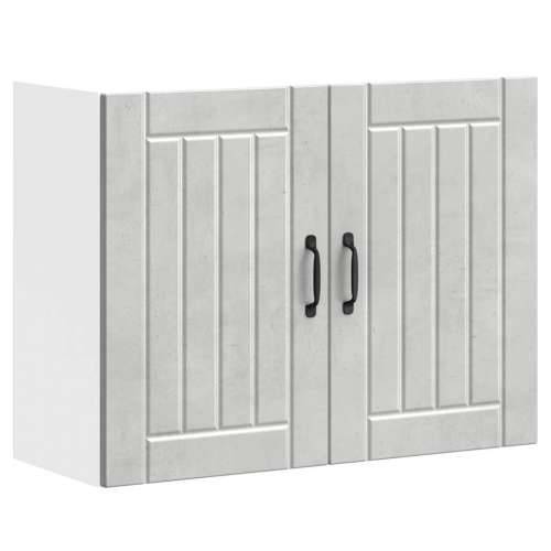 Kuhinjski zidni ormarić Lucca boja betona konstruirano drvo - Beton siva 80 x 31 x 60 cm 1 1x wall cabinet (2 doors) Cijena