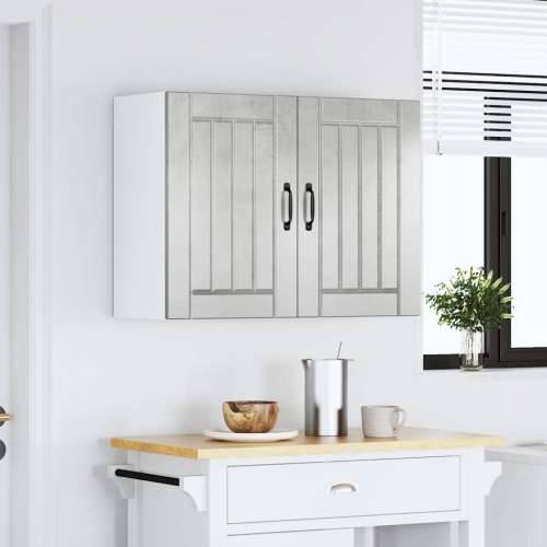 Kuhinjski zidni ormarić Lucca boja betona konstruirano drvo - Beton siva 80 x 31 x 60 cm 1 1x wall cabinet (2 doors) Cijena