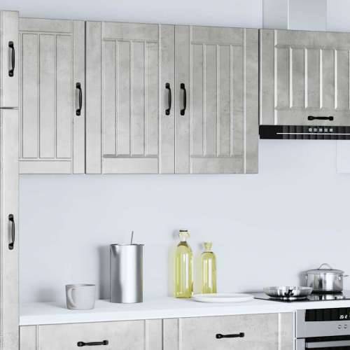 Kuhinjski zidni ormarić Lucca boja betona konstruirano drvo - Beton siva 80 x 31 x 60 cm 1 1x wall cabinet (2 doors) Cijena