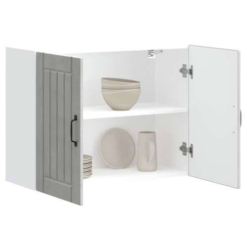 Kuhinjski zidni ormarić Lucca boja betona konstruirano drvo - Beton siva 80 x 31 x 60 cm 1 1x wall cabinet (2 doors) Cijena