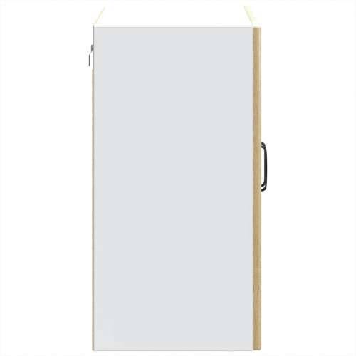 Kuhinjski zidni ormarić sa staklenim vratima Lucca boja hrasta - sonoma hrast 1 1 x zidni stakleni ormarić (2 vrata) 80 cm Cijena