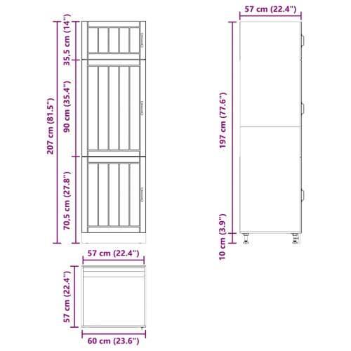 Kuhinjski ormarić Lucca bijeli konstruirano drvo - Bijela 1 1 x ormar 60 cm Cijena