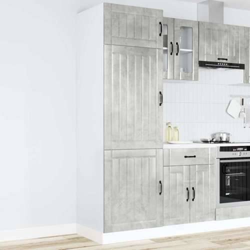 Kuhinjski ormarić Lucca boja betona konstruirano drvo - Beton siva 60 x 57 x 207 cm 1 1x cupboard Cijena