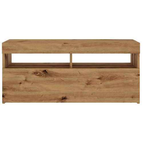 TV ormarić LED boja hrasta 90x35x40 cm konstruirano drvo - hrast artisan 1 90 cm Cijena