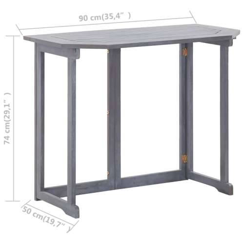 Sklopivi balkonski stol 90x50x74 cm masivno bagremovo drvo Cijena