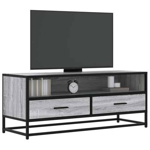 TV ormarić boja hrasta sonome 100x34,5x40 cm konstruirano drvo - Sivi hrast sonoma 1 100 cm Cijena