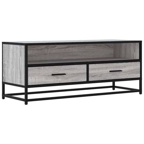 TV ormarić boja hrasta sonome 100x34,5x40 cm konstruirano drvo - Sivi hrast sonoma 1 100 cm Cijena