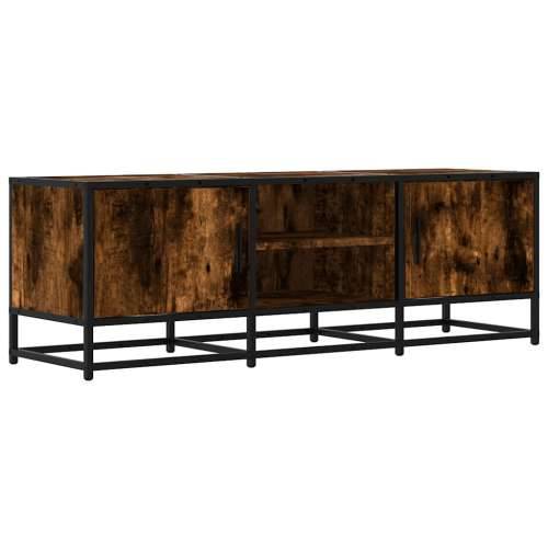 TV ormarić dimljeni hrast 120x35x41cm konstruirano drvo i metal - Dimljeni hrast 1 120 cm Cijena
