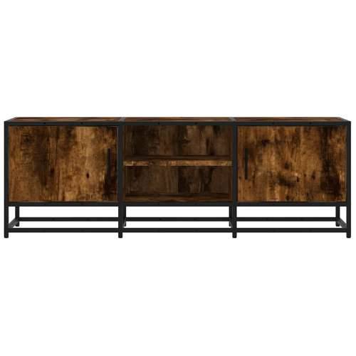 TV ormarić dimljeni hrast 120x35x41cm konstruirano drvo i metal - Dimljeni hrast 1 120 cm Cijena