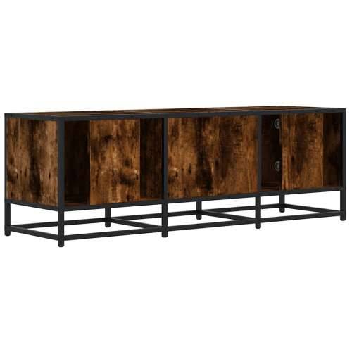 TV ormarić dimljeni hrast 120x35x41cm konstruirano drvo i metal - Dimljeni hrast 1 120 cm Cijena