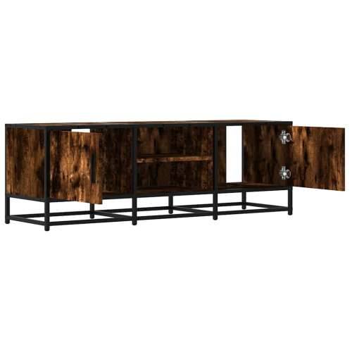 TV ormarić dimljeni hrast 120x35x41cm konstruirano drvo i metal - Dimljeni hrast 1 120 cm Cijena