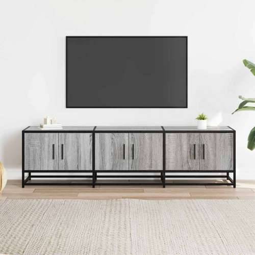 TV ormarić sivi Sonoma 150x35x41 cm Konstruirano drvo i metal - Sivi hrast sonoma 1 150 cm Cijena